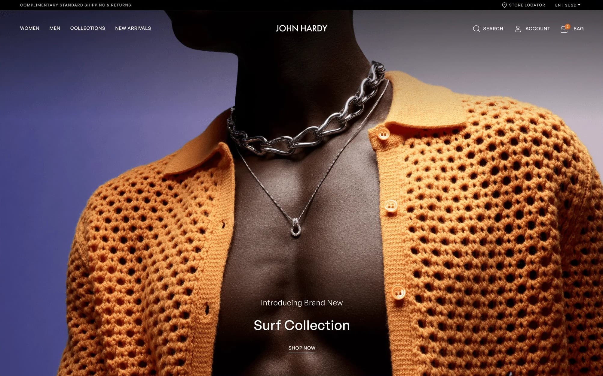 John Hardy Shopify store