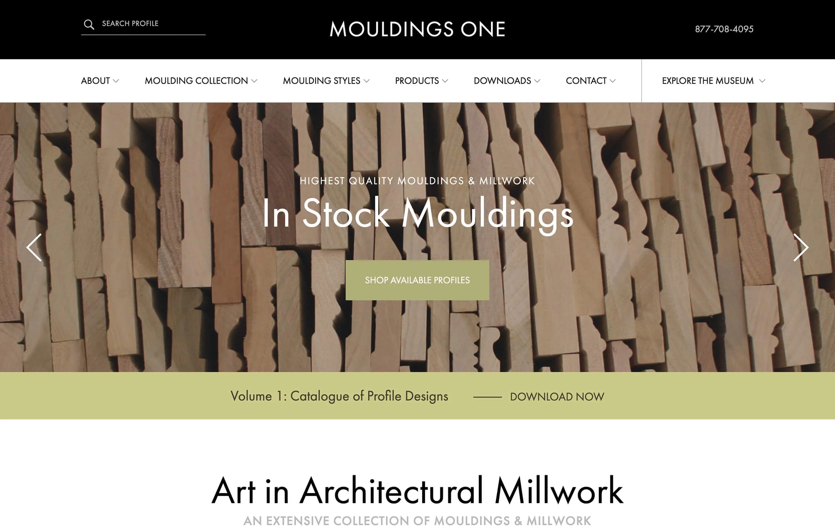 Mouldings One redesigned store
