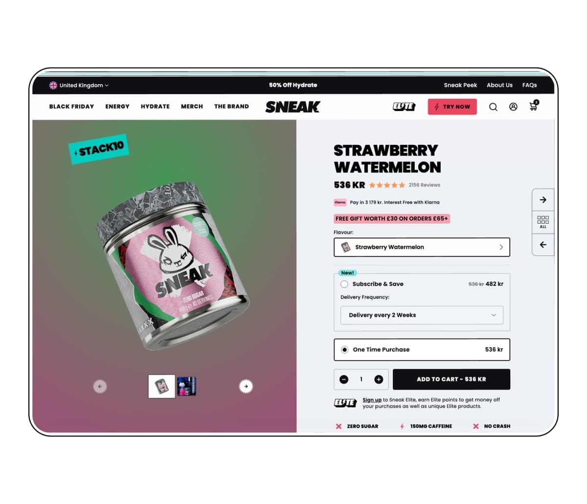 Sneak Energy design 1