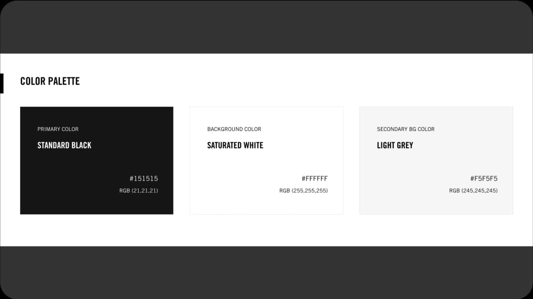 Shopify brand identity sample: typography and logo system