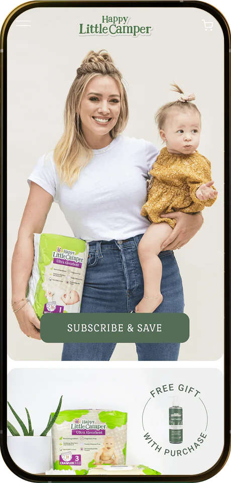 Shopify mobile app and store design example